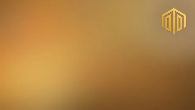 Elegant gold gradient background with warm tones and logo placement, designed for premium virtual meetings and professional video calls.