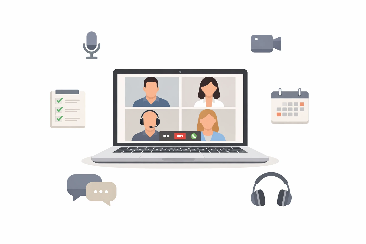 Etiquette checklist for online meetings