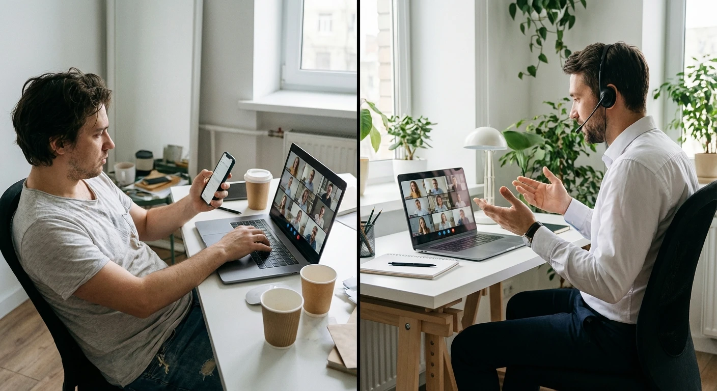 Distracted Participant on Meeting