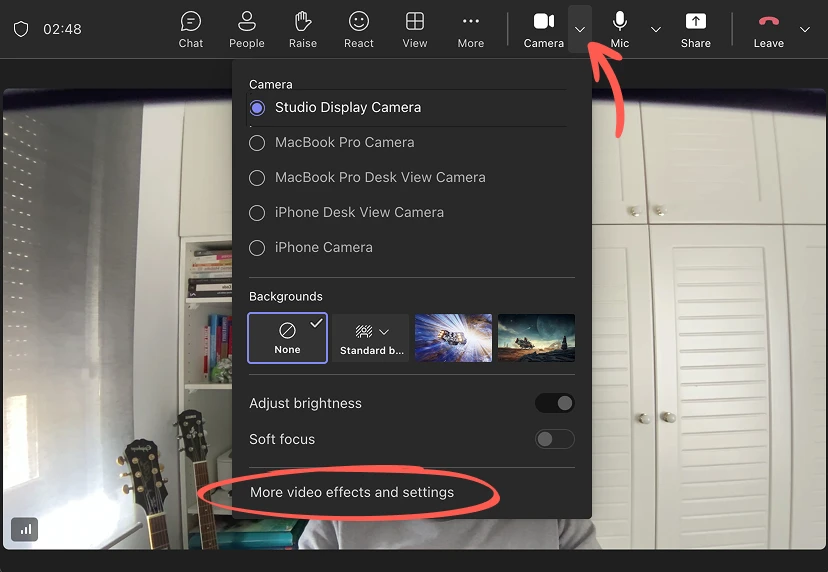 Microsoft Teams - Video Effects and Settings