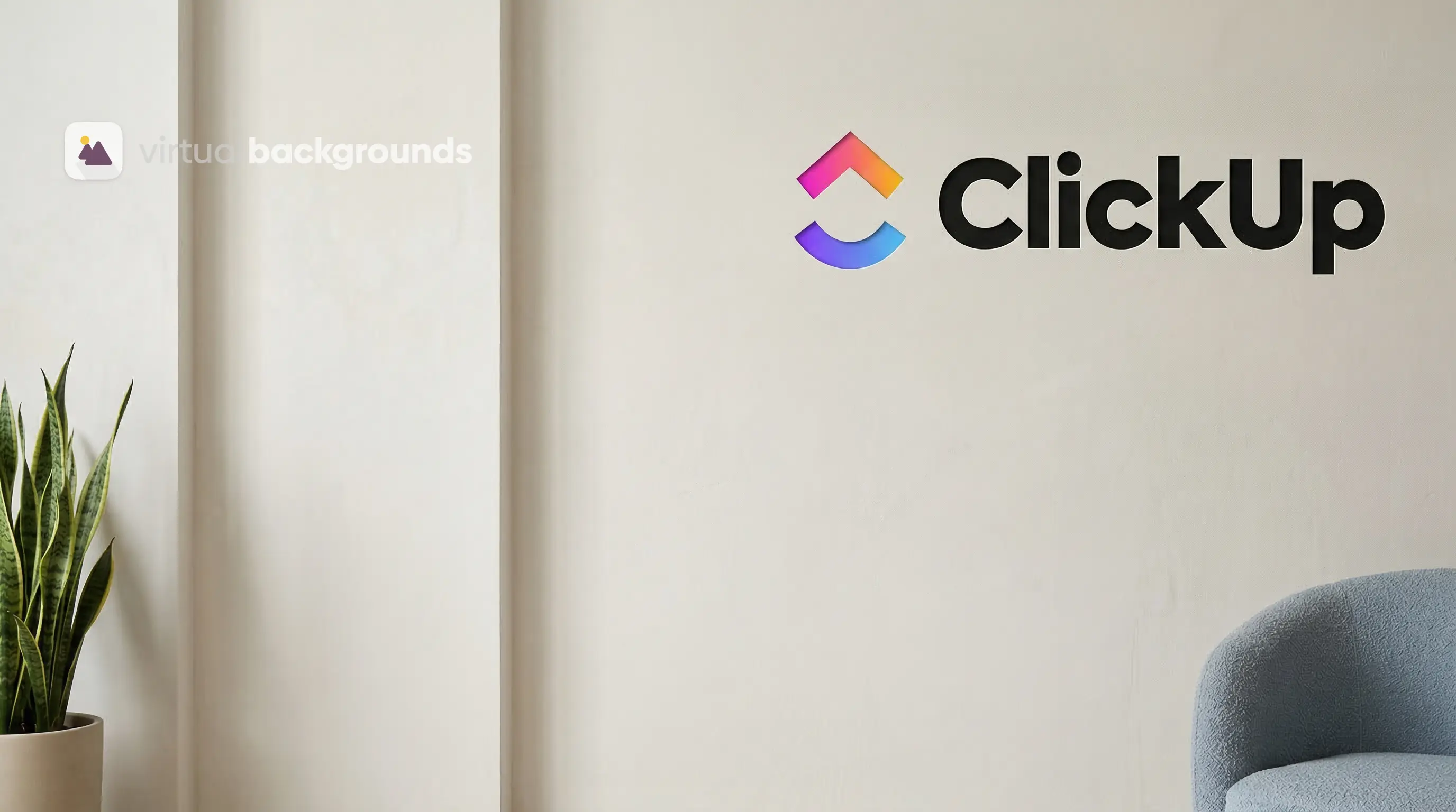 ClickUp Background created by virtualBackgrounds