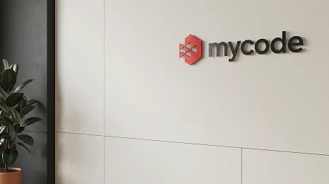 Branded virtual background for video calls - MyCode