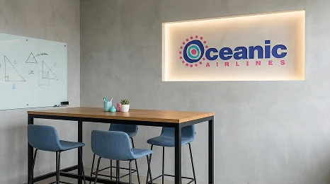 Branded virtual background for video calls - Oceanic