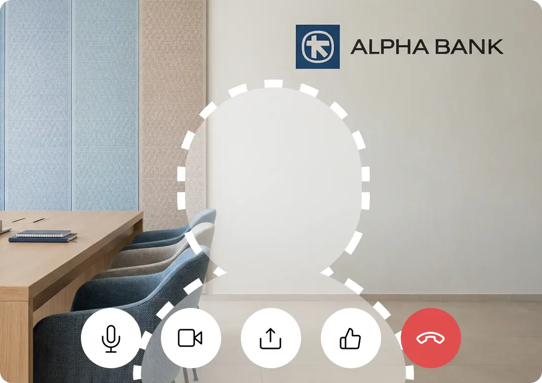 Laptop showing a Google Meet call with a virtual background