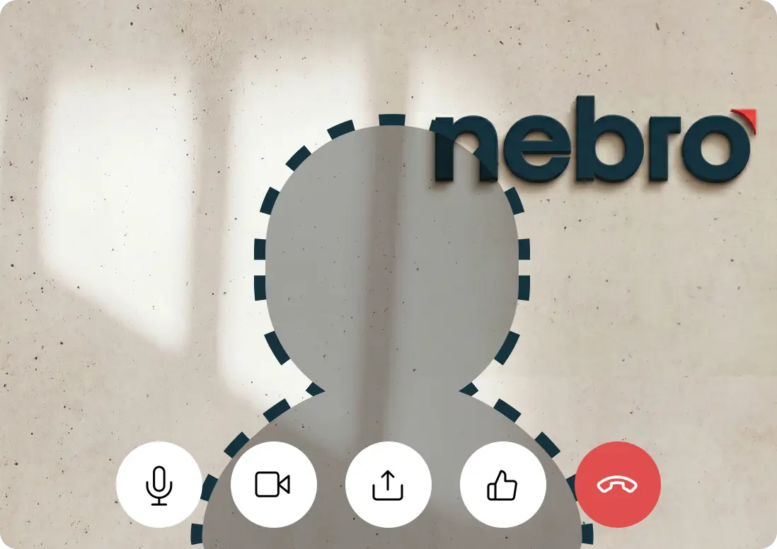 Laptop showing a Cisco Webex call with a virtual background